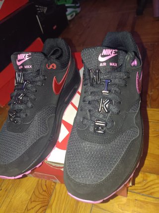 Nike Air Max 1 Negro Rosa