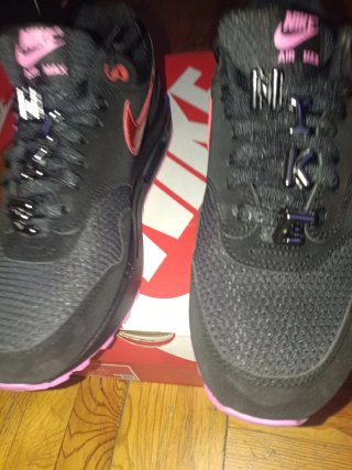 Nike Air Max 1 Negro Rosa