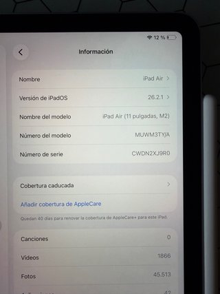 iPad Air 11 pulgadas (M2) Wi-Fi + Extras