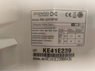 Nevera Daewoo A+ No Frost