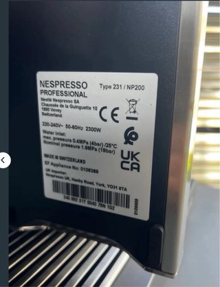 Cafetera Nespresso Profesional Momento cofee cofee