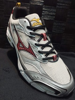 Mizuno MXR Zapatillas Deportivas Plata y Rojo