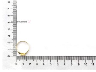 anillo oro 18k con piedra con circonita