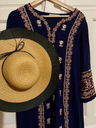 Vestido Caftán ANANY Bordado Talla 42