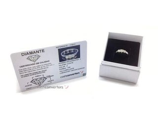 anillo plata 925mm con piedra con diamante de laboratorio t. 16 (17,84 mm)
