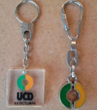 Lote 2 llaveros UCD unión centro democrática