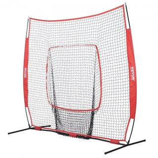 213.4 x 213.4 cm Red de Práctica de Béisbol y Softbol, Red de Entrenamiento de Béisbol Portátil para Golpear, Batear, Atrapar, Lanzar, Equipo de Entrenamiento de Béisbol con Bolsa de Transporte y ...