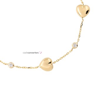 pulsera oro 18k con piedra con circonita