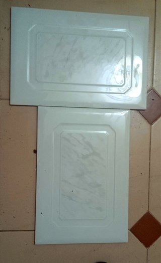 LOTE: "6 AZULEJOS CERÁMICA DISEÑ MÁRMOL AztecaCOLL