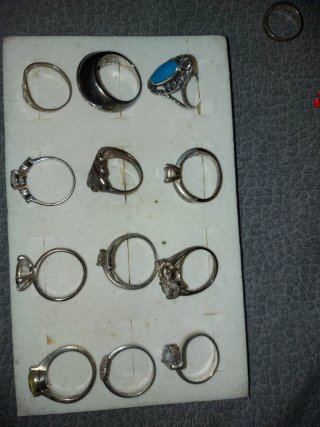 Lote de 12 Anillos de Plata a 10€ cada uno