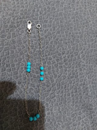 Lote de Pulseras Plata y Turquesa