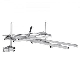 Sistema de guía de sierra de cadena y riel, sierra portátil de 36 cm-91 cm de barra guía, guía de riel de sierra de aluminio de 2.74 m con sierra de planking para trabajadores de la madera y carpi...