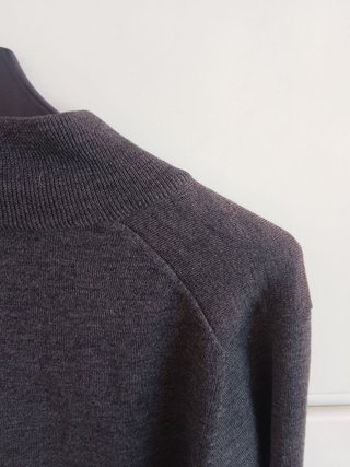 Maglione grigio con zip Next marina yachting lana