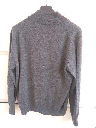 Maglione grigio con zip Next marina yachting lana