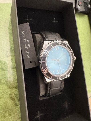Reloj Philipp Blanc Negro/Plateado