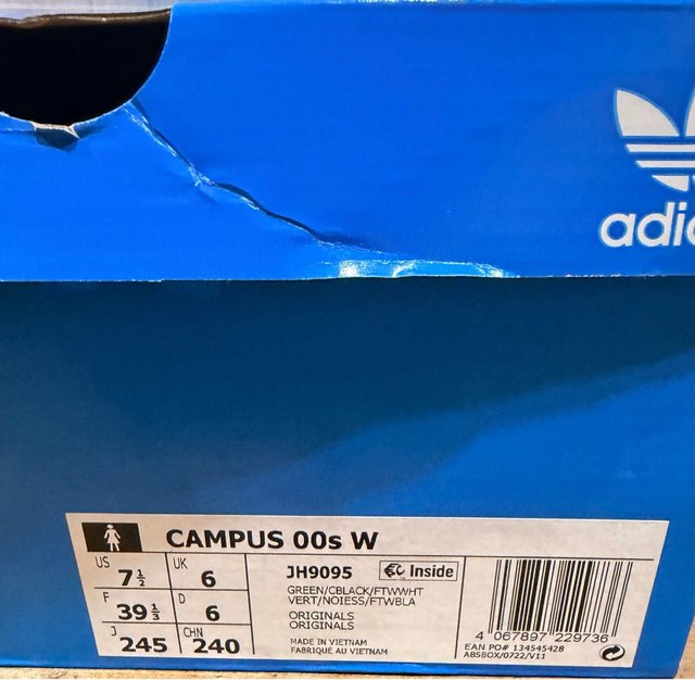 Adidas Campus 00s Talla 39 2/3 Verde