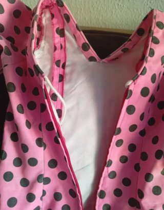 Vestido Gitana Niña Lunares Rosa