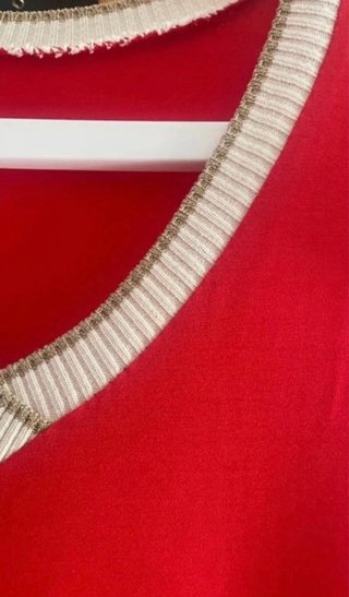 Vestido de verano rojo talla única