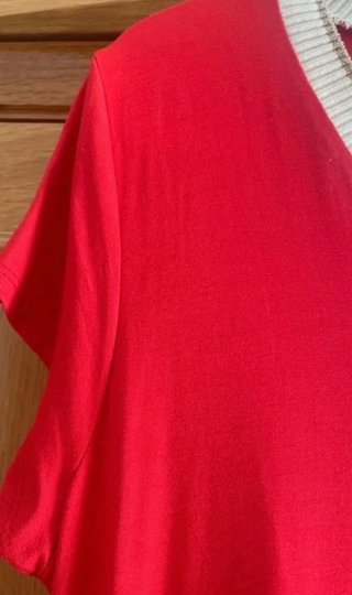 Vestido de verano rojo talla única