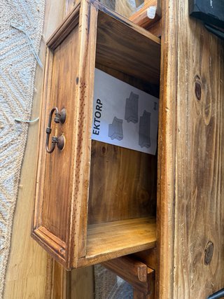 Mueble de salón madera maciza rústico
