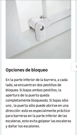 Vallas seguridad infantil para escalera +Extensión