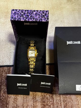 Reloj Just Cavalli Mujer Dorado Cebra