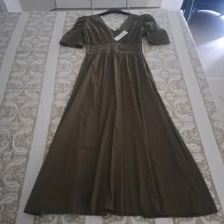 Vestito donna Milva.Mi tg.M verde oliva