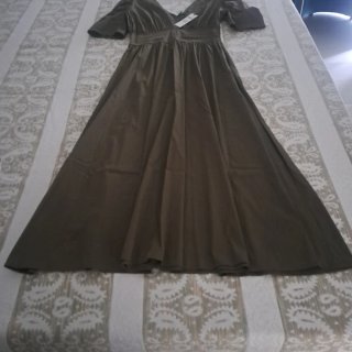 Vestito donna Milva.Mi tg.M verde oliva