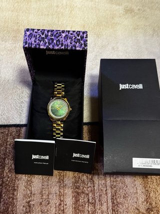 Reloj Just Cavalli Mujer Dorado y Verde