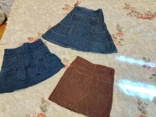 Gonne bambina jeans e velluto a coste