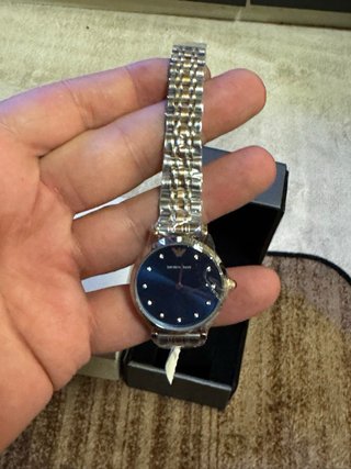 Reloj Emporio Armani Mujer Azul y Dorado