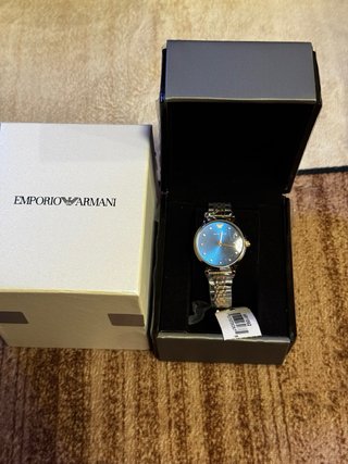 Reloj Emporio Armani Mujer Azul y Dorado