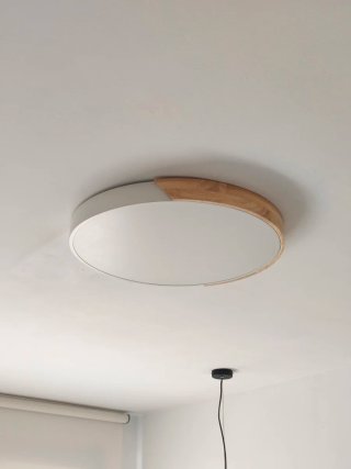 Plafón LED Techo Madera y Metal