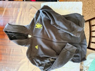 Sudadera Adidas Chelsea Talla M Negra y Verde