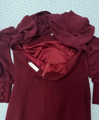 Vestido de fiesta CARDIE Burdeos