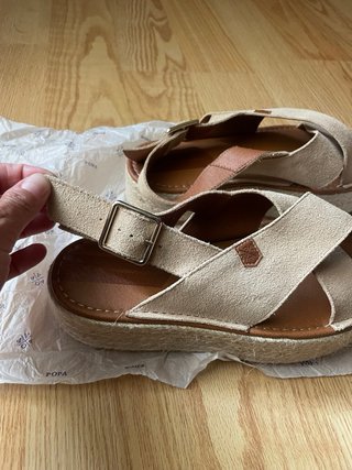 Sandalias 37 Piel  Popa