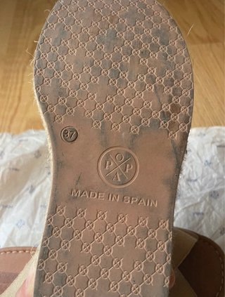 Sandalias 37 Piel  Popa