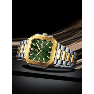 Reloj Poedagar Hombre Oro y Verde