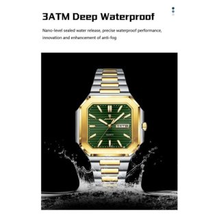 Reloj Poedagar Hombre Oro y Verde