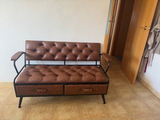 Sofá 3 plazas con cajones