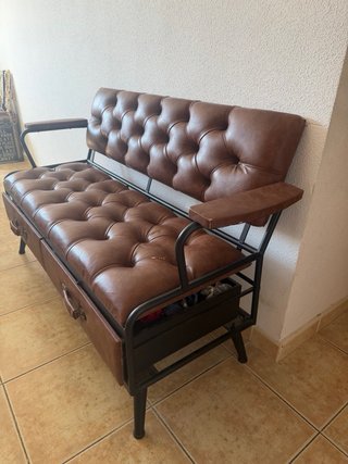 Sofá 3 plazas con cajones
