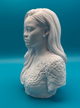 Busto Rihanna 3D Altezza 25cm