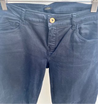 Pantalones azul marina chica pitillo talla 42