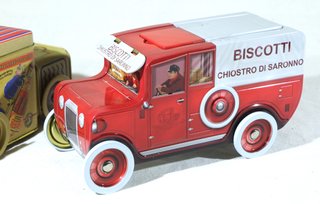 2 Scatole Camion Latta Ruote Funzionanti