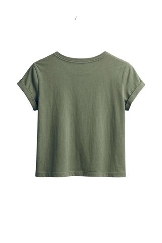 Nueva con etiq Camiseta verde corta Don't Care XS