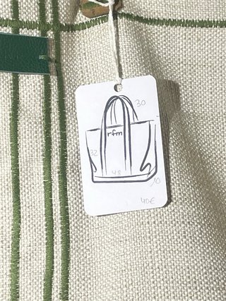 Bolso RFM Beige y Verde