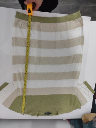 Maglia uomo a righe beige e verdi