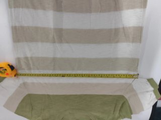 Maglia uomo a righe beige e verdi