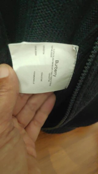 Chaqueta Burberry de punto con cremallera