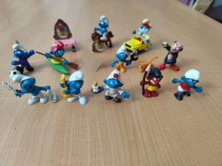 Lote de figuras de Los Pitufos